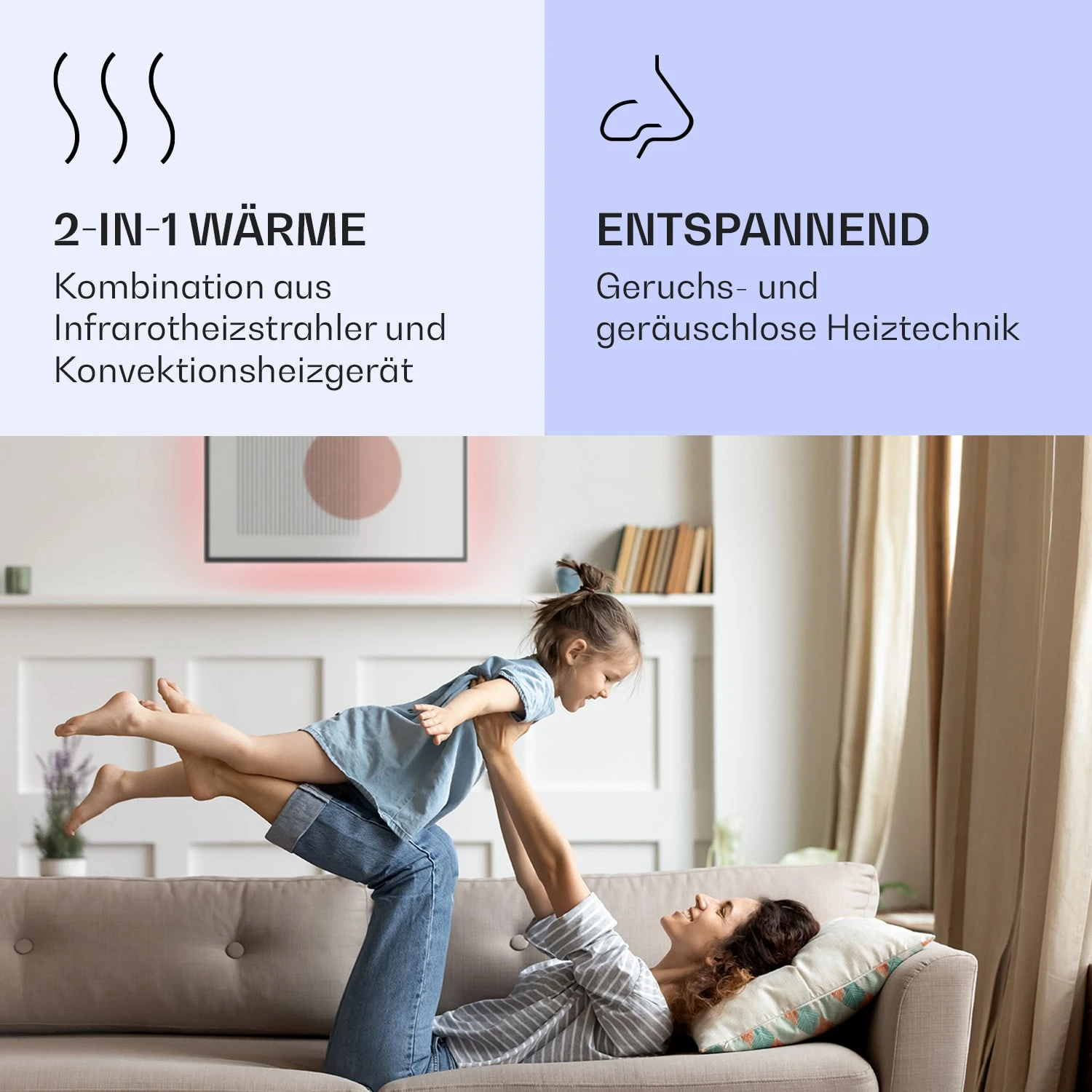 Mojave 750 Smart 2-in-1 Heizgerät Infrarot Konvektor 85x60cm 750W RGB-Licht 4 Mojave 750 Smart 2-in-1 Heizgerät Infrarot Konvektor 85x60cm 750W RGB-Licht – Bild 4