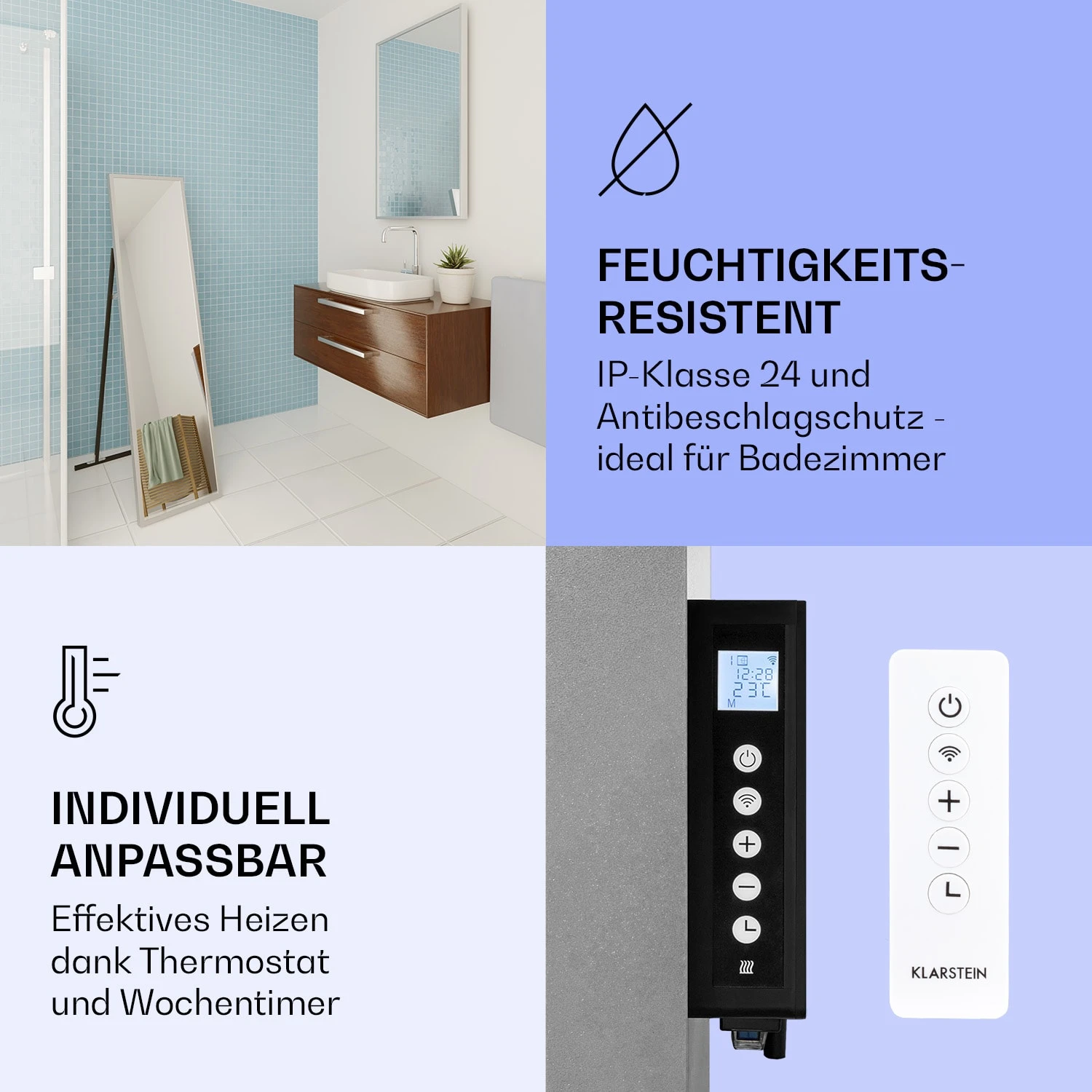 La Palma 900 Smart Infrarotstrahler Konvektor 40x160cm 900W Spiegel Standfuß 7 La Palma 900 Smart Infrarotstrahler Konvektor 40x160cm 900W Spiegel Standfuß – Bild 7