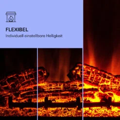 Dukono Elektrokamin 1800 W LED-Flammen Heizlüfter Timer Holzfach -Einrichtungsgeschäft 10039851 de 0004 logo