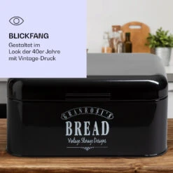 Delaware Brotkasten Metall 30 X 16 X 20,5 Cm Klappdeckel Lüftungslöcher -Einrichtungsgeschäft 10039910 de 0004 logo