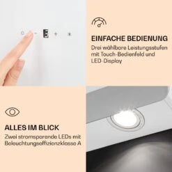 >Aurora Eco 60 Dunstabzugshaube 550 M³/h 60cm Kopffrei Ambientelicht EEC A+ 12 >Aurora Eco 60 Dunstabzugshaube 550 M³/h 60cm Kopffrei Ambientelicht EEC A+ -Einrichtungsgeschäft 10039928 de 0005 logo
