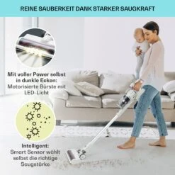 LARMA Staubsauger Kabellos Beutellos Akku 45 Min Laufzeit Max. LED -Einrichtungsgeschäft 10040033 de 0004 logo