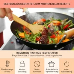 Ramsey Doppel-Kochfeld 2400W 11 Leistungsstufen Glaskeramik -Einrichtungsgeschäft 10040071 de 0005 usp