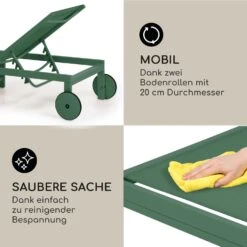 Lucca Lounger Liegestuhl Polyester Aluminium 4-Stufen -Einrichtungsgeschäft 10040076 de 0005 usp