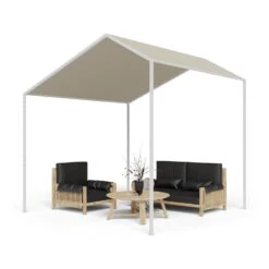 Blumfeldt La Rochelle Gazebo Schrägdach UV 50+ Aluminium Polyester