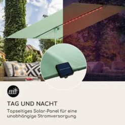 Blumfeldt Bayonne Sonnenschirm 130 X 180 Cm Polyester UV 50 Solar LED -Einrichtungsgeschäft 10040104 de 0006 logo