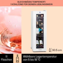 Shiraz 12 Slim Uno Weinkühlschrank 32l/12Fl.Touch 85 W 5-18 °C LED 10 Shiraz 12 Slim Uno Weinkühlschrank 32l/12Fl.Touch 85 W 5-18 °C LED -Einrichtungsgeschäft 10040213 de 0003 usp