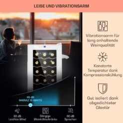 Shiraz 15 Slim Uno Weinkühlschrank 44l Touch-Bedienfeld 5-18°C -Einrichtungsgeschäft 10040214 de 0004 usp