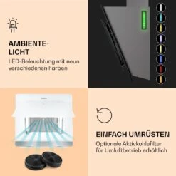 Aurora 60 Smart Dunstabzugshaube 550 M³/h 60cm Kopffrei Ambiente-Licht EEC A++ 12 Aurora 60 Smart Dunstabzugshaube 550 M³/h 60cm Kopffrei Ambiente-Licht EEC A++ -Einrichtungsgeschäft 10040235 de 0005 logo