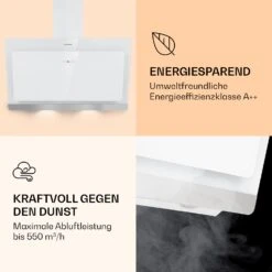 Aurora 90 Smart Dunstabzugshaube 550 M³/h 90cm Kopffrei Ambiente-Licht EEC A++ -Einrichtungsgeschäft 10040237 de 0004 logo