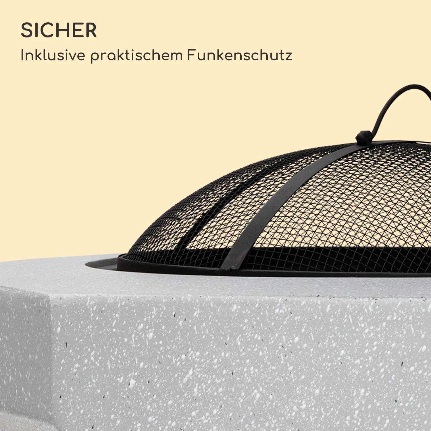 Blumfeldt Diamond Feuerschale Mit Grill MGO & Stahlschale Inkl. Funkenschutz 4 Blumfeldt Diamond Feuerschale Mit Grill MGO & Stahlschale Inkl. Funkenschutz – Bild 4