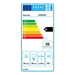 Montblanc 90 Dunstabzugshaube 610m³/h 165W 2x1,5W LED Reling -Einrichtungsgeschäft 10040265 energy label