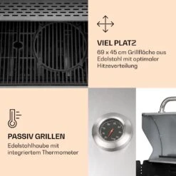 Lucifer 4 Gasgrill 4 X 3,6 KW Brenner 69x45cm Grill Edelstahl Mobil -Einrichtungsgeschäft 10040281 de 0004 logo