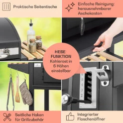 Aberdeen Single Holzkohlegrill -Einrichtungsgeschäft 10040292 de 0006 usp