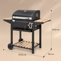 Aberdeen Single Holzkohlegrill -Einrichtungsgeschäft 10040292 yy 0011 dimensions