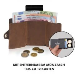 ZNAP Airtag Wallet 12 Karten Münzfach 9x1,8x6 Cm (BxHxT) RFID-Schutz -Einrichtungsgeschäft 10040315 de 0004 logo