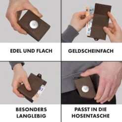 ZNAP Airtag Wallet 12 Karten Münzfach 9x1,8x6 Cm (BxHxT) RFID-Schutz -Einrichtungsgeschäft 10040315 de 0005 logo