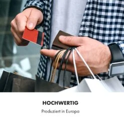 ZNAP Airtag Wallet 12 Karten Münzfach 9x1,8x6 Cm (BxHxT) RFID-Schutz -Einrichtungsgeschäft 10040315 de 0006 logo