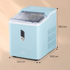 Albaron Eiswürfelmaschine Bullet-Eis 12 Kg / 24 H 1,5 Ltr. Display -Einrichtungsgeschäft 10040344 yy 0007 dimensions