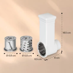 Renata Salat-Reibeaufsatz Zubehör Grob, Mittel, Fein 7 Renata Salat-Reibeaufsatz Zubehör Grob, Mittel, Fein -Einrichtungsgeschäft 10040501 yy 0004 dimensions