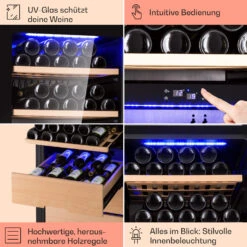 Barossa 123 Duo Weinkühlschrank 123 Fl 226 Ltr 2 Zonen Touch-Steuerung -Einrichtungsgeschäft 10040721 de 0005 usp