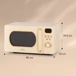 Julieta Mikrowelle Mit Grill 20l 700 / 800 W Ø25,5cm 8 Programme -Einrichtungsgeschäft 10040731 yy 0007 dimensions