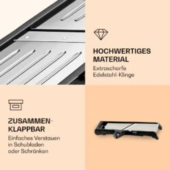 Mandoline Küchenhobel Inkl. Wellenschnitt Edelstahl 1 Bis 9 Mm Julienne-Schneider -Einrichtungsgeschäft 10040836 de 0005 logo