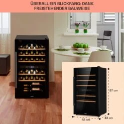 Barossa 29 Duo Weinkühlschrank 29 Fl 80 Ltr 2 Zonen Drucktasten -Einrichtungsgeschäft 10041124 de 0006 usp