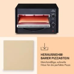 Arezzo Pizza-Ofen Herausnehmbarer Pizza-Stein Stahlgehäuse 1770 W 160 - 400 °C 10 Arezzo Pizza-Ofen Herausnehmbarer Pizza-Stein Stahlgehäuse 1770 W 160 - 400 °C -Einrichtungsgeschäft 10041186 de 0005 logo