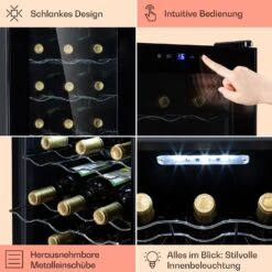 Barolo 15 Uno Weinkühlschrank 48 Ltr 15 Flaschen 11-18°C SingleZone -Einrichtungsgeschäft 10041207 de 0005 usp