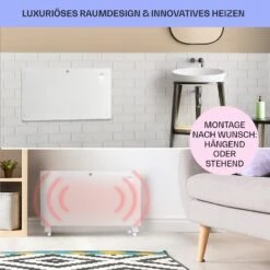 Bansin Crystal Smart Konvektions-Heizgerät 1500W 5 - 50 °C App-Steuerung -Einrichtungsgeschäft 10041210 de 0007 usp