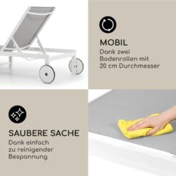 Lucca Lounger Liegestuhl Polyester Aluminium 4-Stufen 10 Lucca Lounger Liegestuhl Polyester Aluminium 4-Stufen -Einrichtungsgeschäft 10041231 de 0005 usp