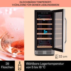 Vinovilla 29 Built-In Weinkühlschrank 81 L / 29 Fl. Glastür Edelstahl 10 Vinovilla 29 Built-In Weinkühlschrank 81 L / 29 Fl. Glastür Edelstahl -Einrichtungsgeschäft 10041304 de 0003 logo