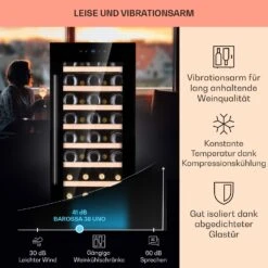 Barossa 38 Uno Weinkühlschrank 1 Zone 94 Ltr 38 Fl Touch-Display -Einrichtungsgeschäft 10041306 de 0004 usp