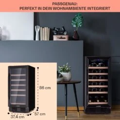 Vinovilla 29 Built-In Weinkühlschrank 81 L / 29 Fl. 1 Zone Glastür Edelstahl -Einrichtungsgeschäft 10041309 de 0006 logo