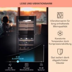 El Dorado 89 Käse & Weinkühlschrank 2 Zonen Touch 89L LED 10 El Dorado 89 Käse & Weinkühlschrank 2 Zonen Touch 89L LED -Einrichtungsgeschäft 10041310 de 0003 logo