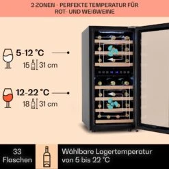 Vinamour 33 Duo Weinkühlschrank 2 Zonen 89 L / 33 Flaschen 5-18°C Touch 10 Vinamour 33 Duo Weinkühlschrank 2 Zonen 89 L / 33 Flaschen 5-18°C Touch -Einrichtungsgeschäft 10041311 de 0003 logo