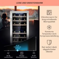 Vinamour 33 Duo Weinkühlschrank 2 Zonen 89 L / 33 Flaschen 5-18°C Touch 11 Vinamour 33 Duo Weinkühlschrank 2 Zonen 89 L / 33 Flaschen 5-18°C Touch -Einrichtungsgeschäft 10041311 de 0004 logo