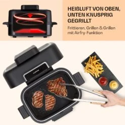 Combo Air Grill-Heißluftfritteuse 5 Programme 1500 Watt 4,5 L Grillkorb 2,5 L Frittierkorb 11 Combo Air Grill-Heißluftfritteuse 5 Programme 1500 Watt 4,5 L Grillkorb 2,5 L Frittierkorb -Einrichtungsgeschäft 10041330 de 0005 usp