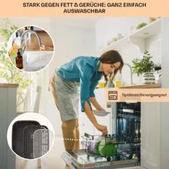 Combo Air Grill-Heißluftfritteuse 5 Programme 1500 Watt 4,5 L Grillkorb 2,5 L Frittierkorb 12 Combo Air Grill-Heißluftfritteuse 5 Programme 1500 Watt 4,5 L Grillkorb 2,5 L Frittierkorb -Einrichtungsgeschäft 10041330 de 0006 usp