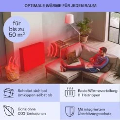Sanford Smart Ölradiator 2500 W Leistung Wochentimer LED-Display Touch-Panel Klarstein-App 10 Sanford Smart Ölradiator 2500 W Leistung Wochentimer LED-Display Touch-Panel Klarstein-App -Einrichtungsgeschäft 10041358 de 0005 usp