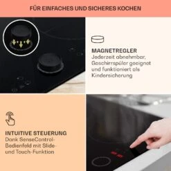 Magnichef 4 Einbaukochfeld Induktion 4 Zonen 7000W Glaskeramik -Einrichtungsgeschäft 10041380 de 0004 usp