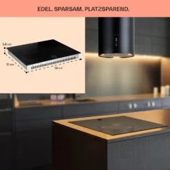 Magnichef 4 Einbaukochfeld Induktion 4 Zonen 7000W Glaskeramik -Einrichtungsgeschäft 10041380 de 0006 usp