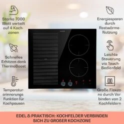 Magnichef 4 Flex Einbaukochfeld Induktion 4 Zonen / Flexzone 7000W Glaskeramik -Einrichtungsgeschäft 10041381 de 0002 usp