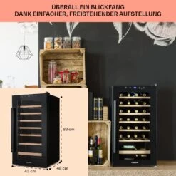 Barossa 29 Uno Weinkühlschrank 1 Zone 88 Ltr / 28 Fl Touch-Display -Einrichtungsgeschäft 10041397 de 0006 usp