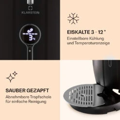 Passau Bierzapfanlage 6 L Universalfässer Druckluftpumpe 3 - 12 °C 65 W -Einrichtungsgeschäft 10041520 de 0004 logo