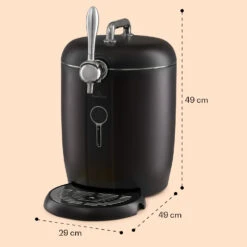Passau Bierzapfanlage 6 L Universalfässer Druckluftpumpe 3 - 12 °C 65 W -Einrichtungsgeschäft 10041520 yy 0008 dimensions