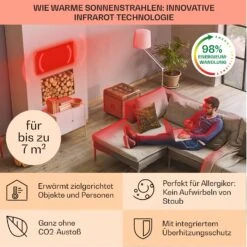 Wonderwall Santorini Smart Infrarot-Heizung 60x60cm 500W Timer IP24 -Einrichtungsgeschäft 10041818 de 0004 usp