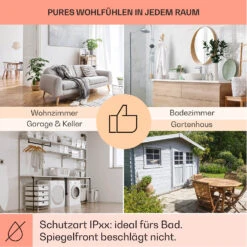Wonderwall Santorini Smart Infrarot-Heizung 60x60cm 500W Timer IP24 -Einrichtungsgeschäft 10041818 de 0005 usp