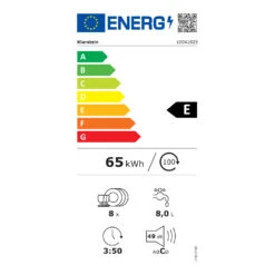Havasia UV 8 Geschirrspüler UV-Licht Freistehend / Einbau 1620W -Einrichtungsgeschäft 10041829 energy label